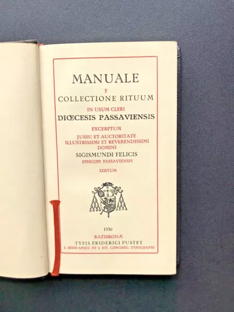 Manuale Rituum. 1930 Ratisbonae (# Breviarium Romanum) (# missale romanum)