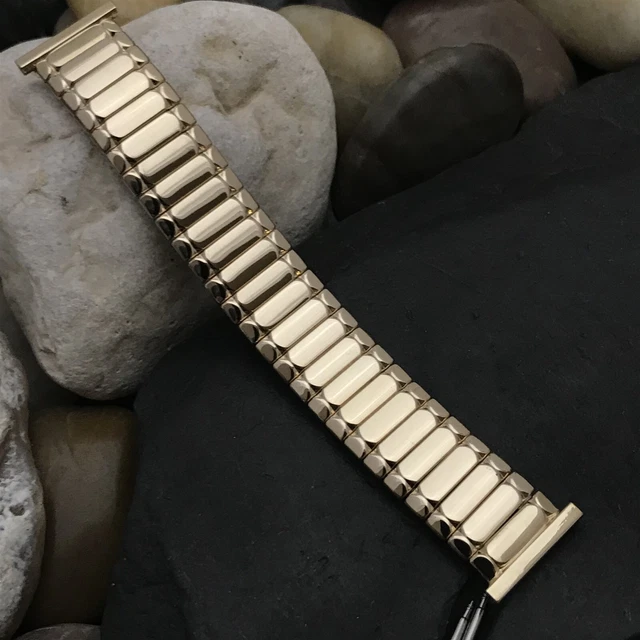 Bellavance 10k Gold-Filled Short unused 1950s Vintage Watch Band 16mm 18mm 19mm