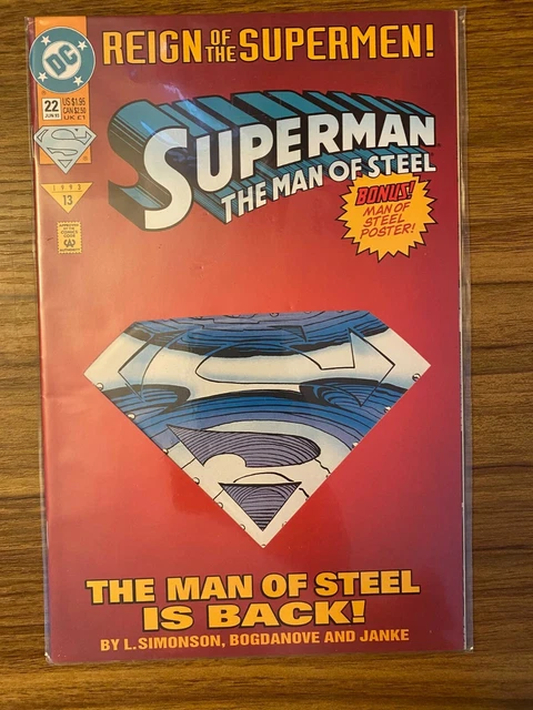DC Comics "Superman: Man of Steel", Issue 22 COLLECTORS EDITION