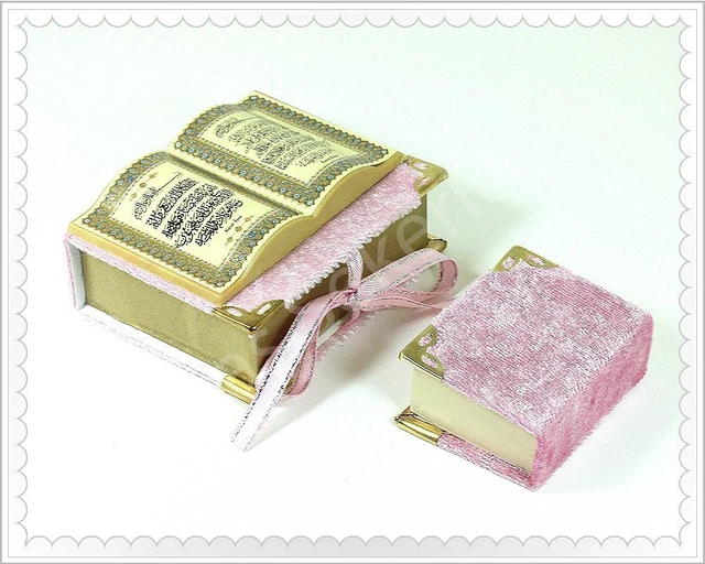 30 PCS HOLY QURANprayer boxvelvetArabicMiniQuranMuslimIslamic