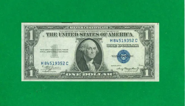 $1 1935-A 1 H/C Block Blue Seal Silver Certificate Cu. Non-Mule