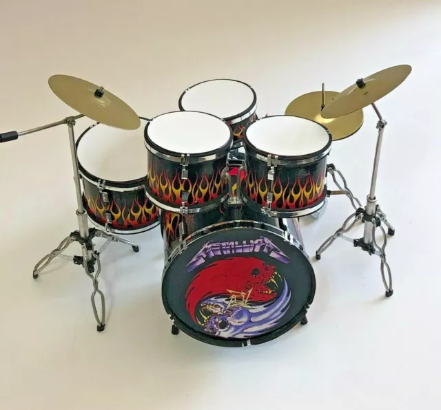 Metallica Miniature replica Drum Kit Brand New