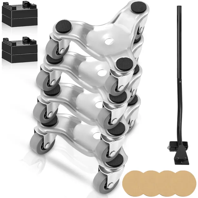 VEVOR Furniture Slider 5pcs 250Lbs Mover Lifter Set 360° Swivel Wheel Dolly Kit