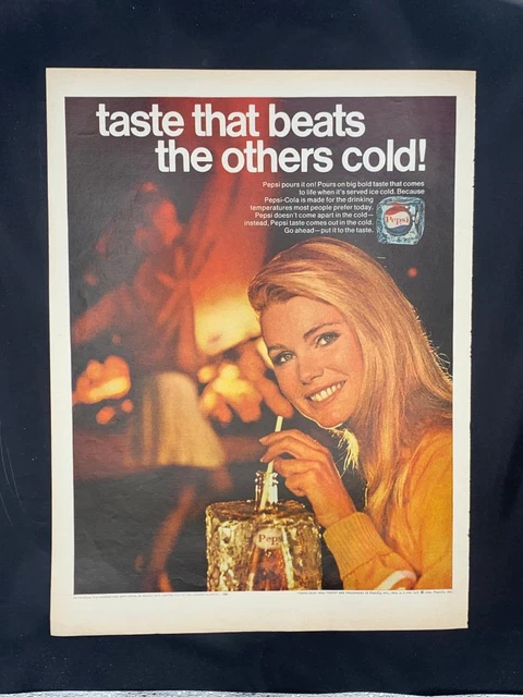 Magazine Ad*- 1968 - Pepsi - (#2)