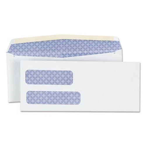 Universal Double Window Business Envelope, #9, White, 500/Box (UNV36301)