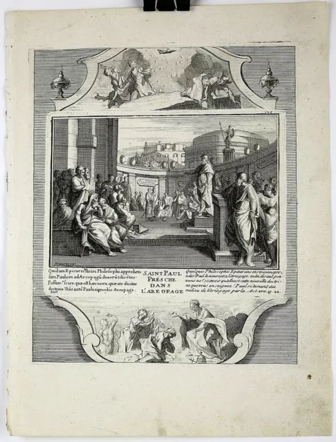 Original 1730 Copper Engraved/Etched Print from Demarne's Bible 9x12 Plate #145