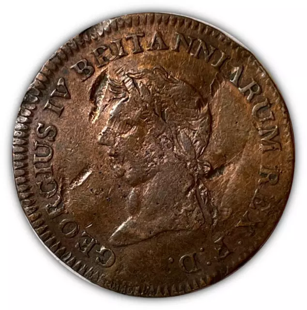 1830 Memorial Medallion King George IV Great Britain AU Coin #1450