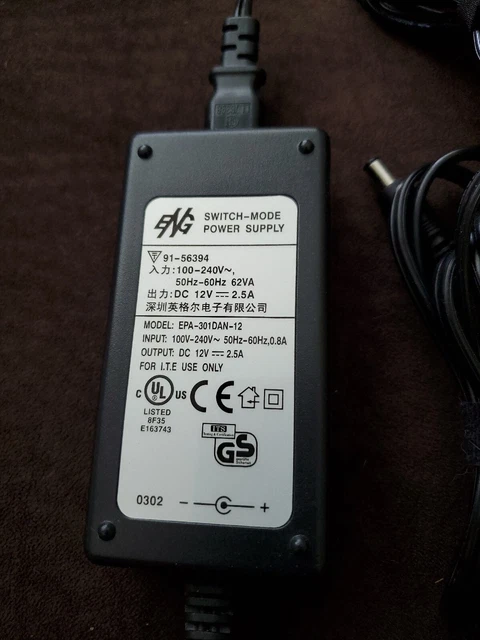 ENG SWITCH-MODE POWER SUPPLY. Model EPA-301DAN-12