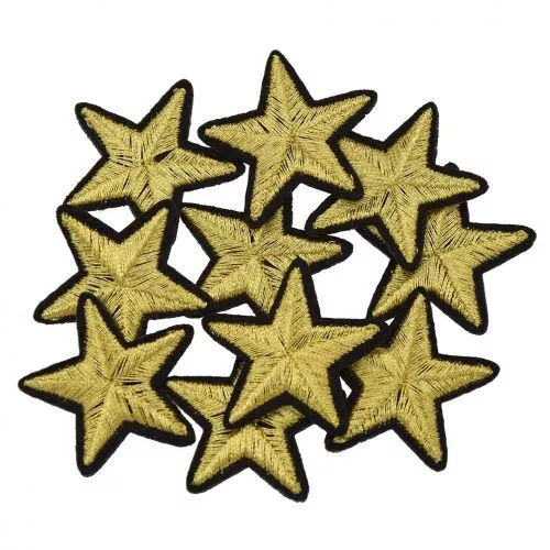 10x Star Embroidery Iron on Patches Badge Sewing Clothes Applique Crafts DIY