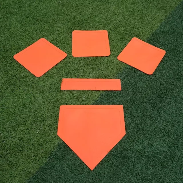 Easy to Pack Thrown Down Base Set with Home Plate and Pitcher's Rubber