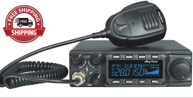 AT-6666 10 Meter Radio for Truck, with SSB(PEP)/FM/AM/PA Mode,High Power Output