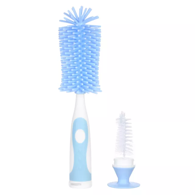 Silicone Bottle Brush Long Handle  Bottle Cleaner 360 Degree Soft Q0K0