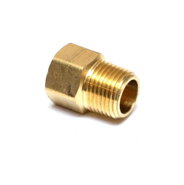 1/2" Female Npt to 1/2" Male Npt Pipe Adapter Brass Water Oil Gas Air FasParts