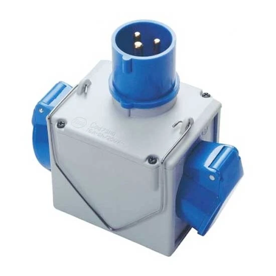 Adattatore Elettrico Brennenstuhl CEE 16A - 3 Prese (2 IT 10/16A + 1 DE 16A), IP44 Per Esterno - Foto 7