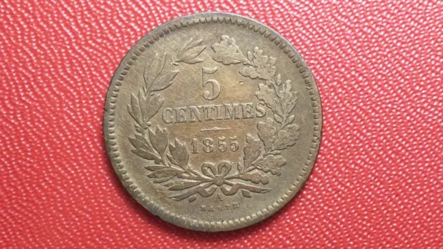5 centimes 1855  Grand Duché du Luxembourg - Guillaume III - KM# 22