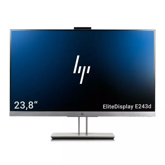 HP EliteDisplay E243d Dock TFT Monitor LED FULL HD IPS CAM HDMI DP USB-C A-WARE