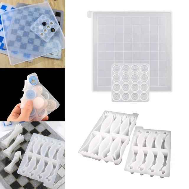 3D SCHACH SILIKONFORM, Schachfiguren, Harzgussform, Internationale ...