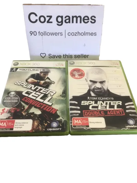 Tom Clancy’s Splinter Cell Conviction And Double Agent For The Xbox 360 Complete