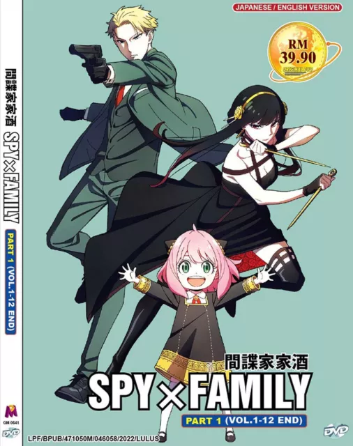 Covers of the first Blu-ray/DVD pack of the anime Spy Kyoushitsu