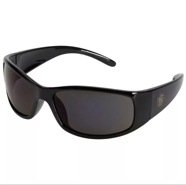 (2) Pairs Smith & Wesson Safety Glasses 21303 Elite Sunglasses Smoke Anti-fog