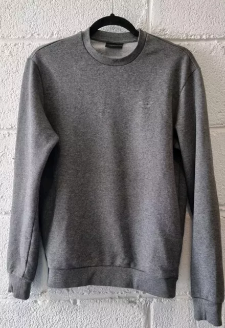 EMPORIO ARMANI GREY sweatshirt mens small $8.70 - PicClick