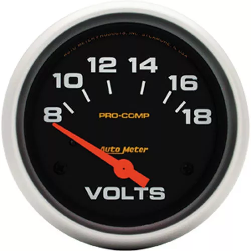 Auto Meter Voltmeter Gauge 5492  Pro-Comp Voltmeter 8-18 volts 2-5/8" Electrical