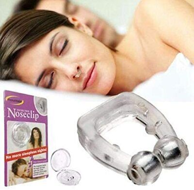 Anti Ronquido Dejar Roncar magnética Clip de Nariz ayuda para dormir con imán Caso de higiene
