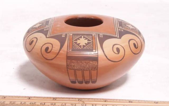 Hopi Pottery Jar by James Nampeyo 5 1/2" x 3" c.1980s