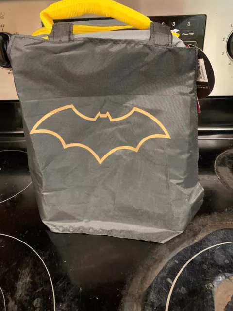 Batman double compartiment isolé avec cape amovible sac boîte à lunch NEUF 2