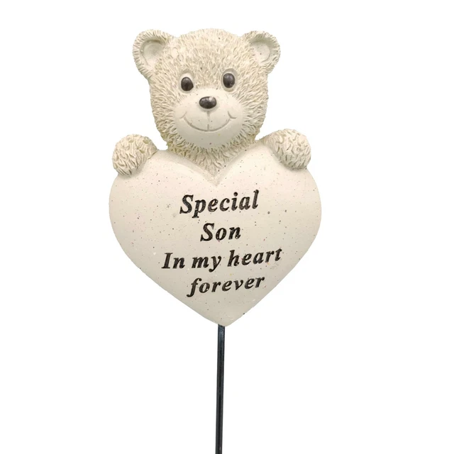 David Fischhoff Graveside eorial Black Heart with Dove - Special Son