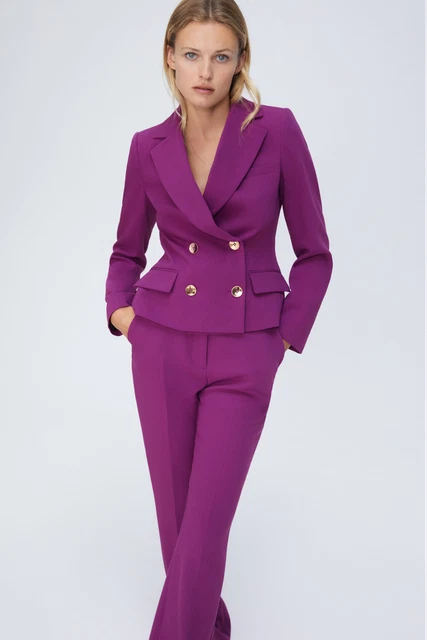 Tailleur online violet zara