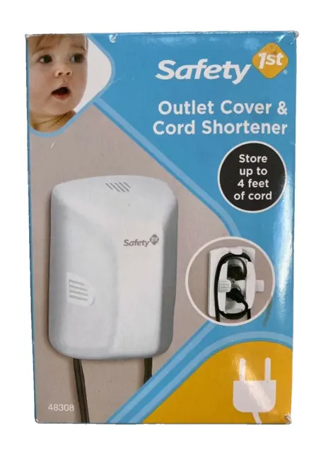 Baby Proof Electrical Outlet Cover with Cord Shortener Safety 1st NEW