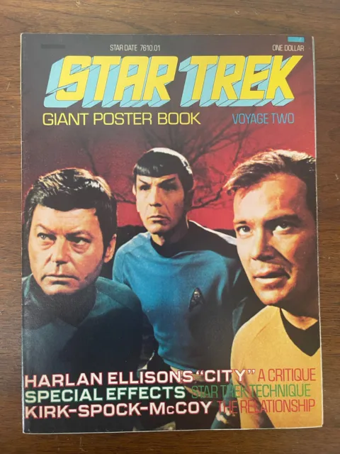 Vintage Star Trek Giant Poster Book Voyage Two 7610.01 Kirk Spock McCoy