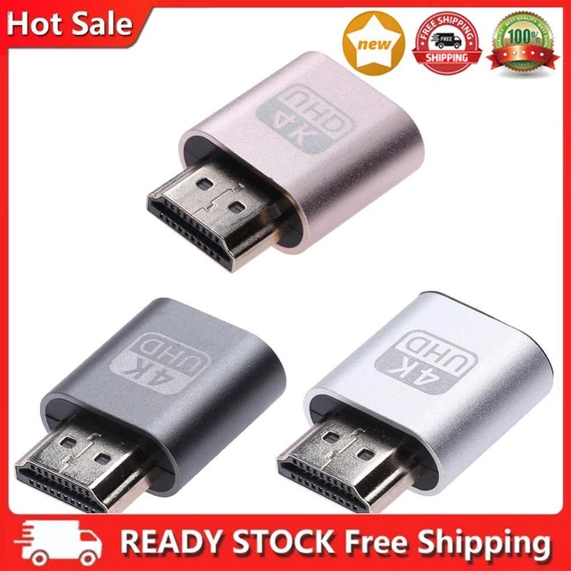 VIRTUAL DISPLAY ADAPTER HDMI DDC EDID Dummy Plug Headless Ghost Display ...