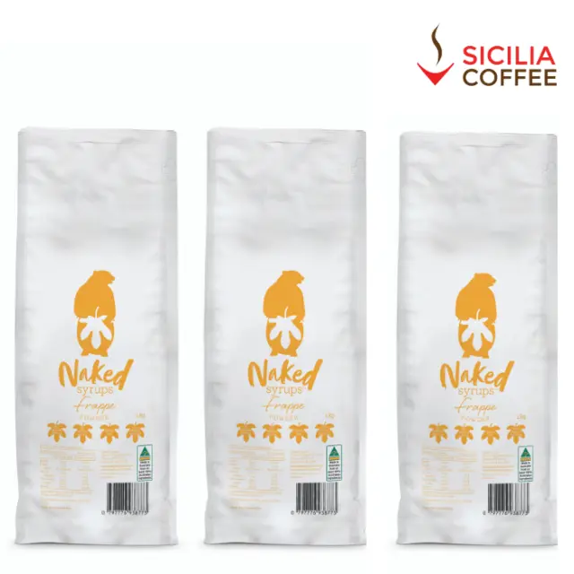 3KG * Naked Syrups * Frappe Mix * Sicilia Coffee * Gluten Free *