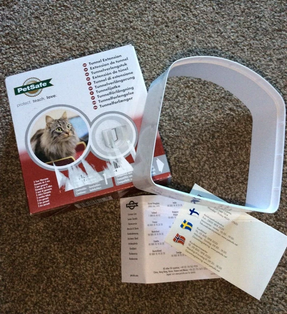 Extensión de túnel PetSafe, compatible con solapa y manual de microchip para gato PetSafe