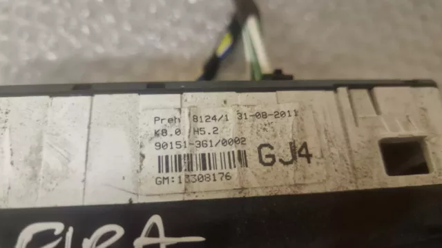 2008-11 Vauxhall Zafira Heater Control Unit 90151-361 3