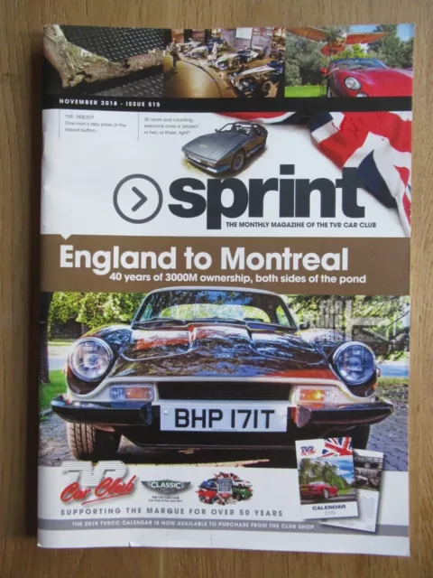 TVR Sprint magazine (TVR owners) - Issue 515 - Nov 2018
