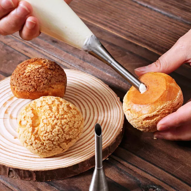 3pcs Nozzles Sets Tips Piping Pastry Bakery Puff Cupcake Cream Decorating Tools