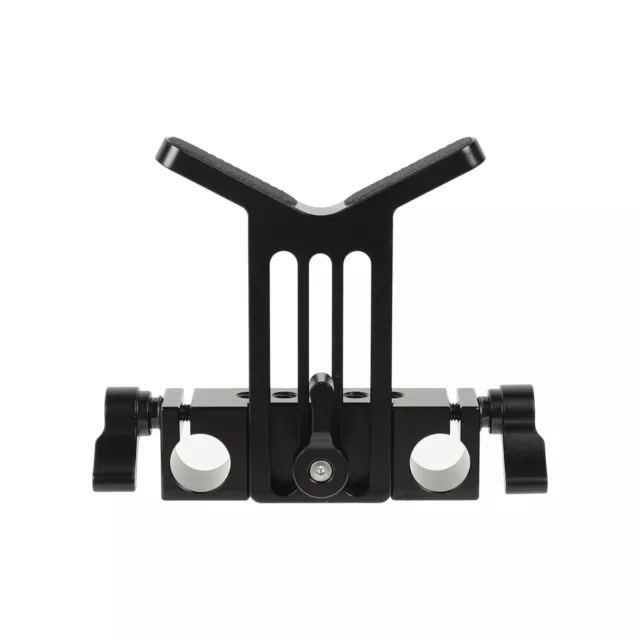 CAMVATE Aluminum Lens Support+15mm Rail Block Rod Clamp For DSLR Rig Rod Support