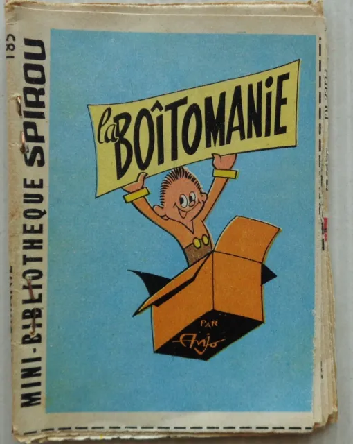 Mini Story No 185 La Boîtomanie Spirou No 1329 Anjo 1963