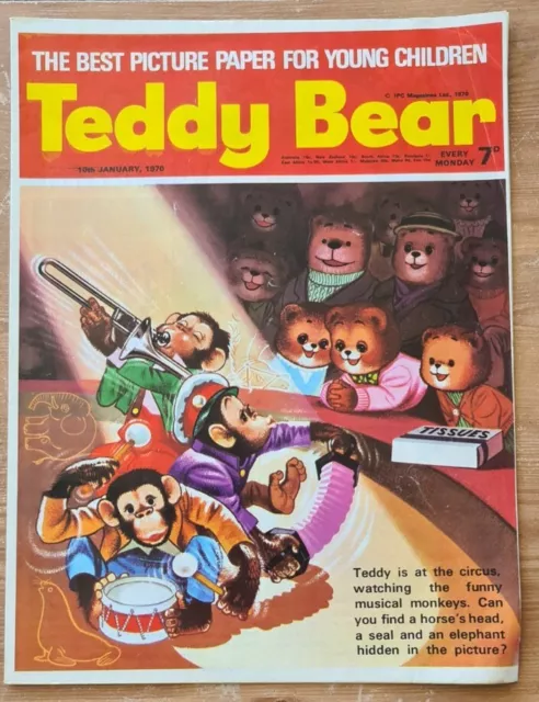 Teddy Bear Comic (1970) January 10th. Fine Copy. Fleetway Publications.