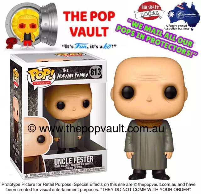 Funko Pop Vinyl Television Tv The Addams Family #813 Uncle Fester Bnib Protector