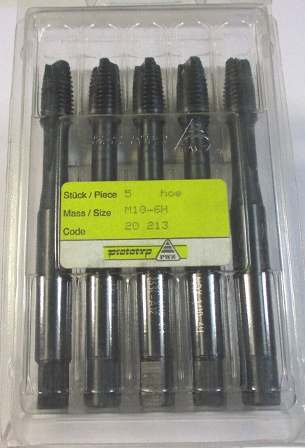 PROTOTYP 1 x HSS-E Maschinen-Gewindebohrer M10-ISO2/6H PARADUR INOX