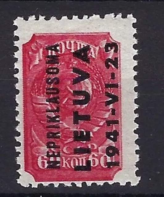 S2-157-107)) Deutsche Besetzung Litauen Mi 8** einwandfrei gepr. Krischke BPP