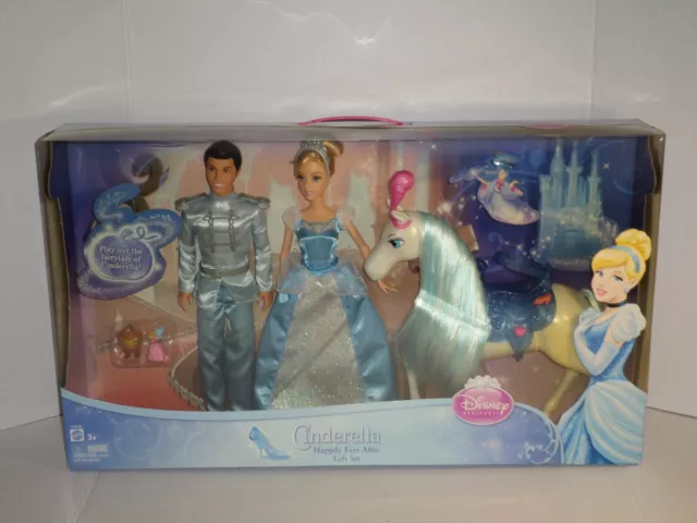 Disney Princess Cinderella Happily Ever After Gift Set NEW With Horse Cute