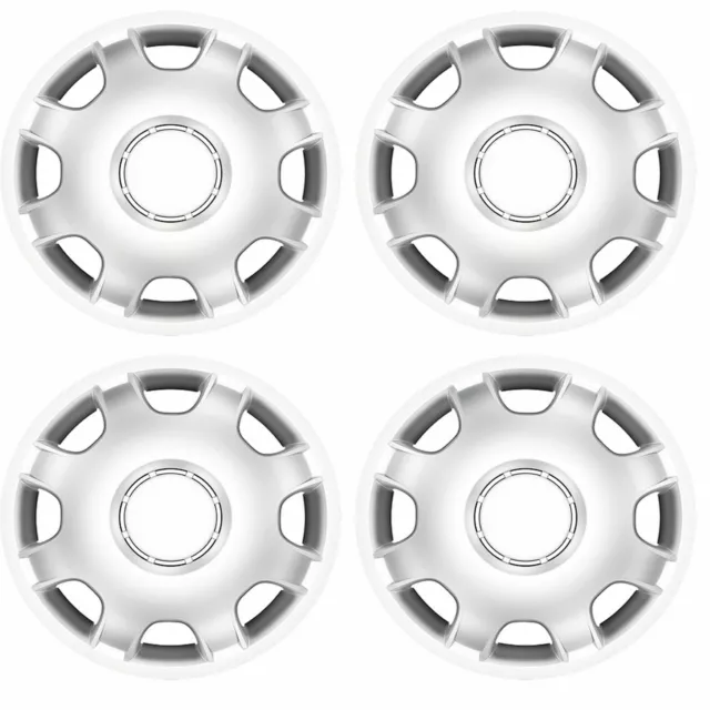 4x Silver 16" Inch Deep Dish Van Wheel Trims Hub Caps For Mercedes Vito