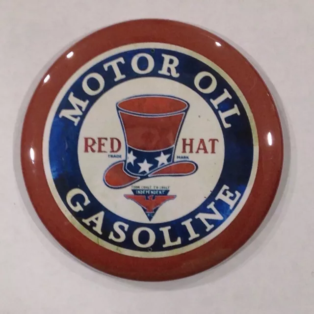 Red Hat Motor Oil Gasoline Vintage Style Fridge Magnet