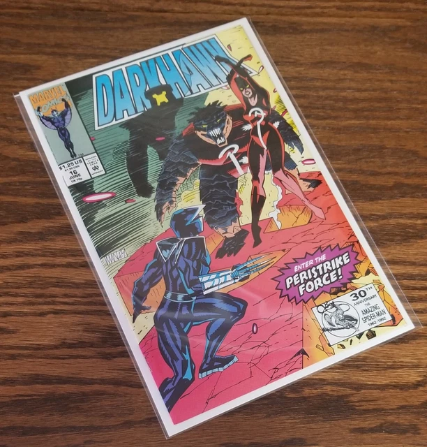 1992 MARVEL - DARKHAWK # 16 - 1st Appearance PERISTRIKE FORCE - VENOM Cameo