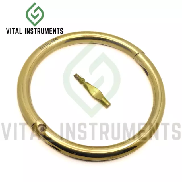Bull Cow Cattle Nose Rings Brass 3.5" Show Halter Farm Animal Veterinary